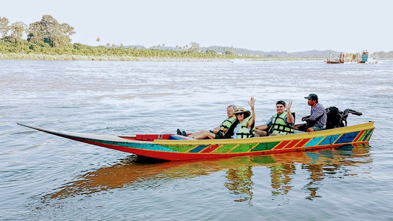 Golden Triangle - Boat trip on the Mekong River