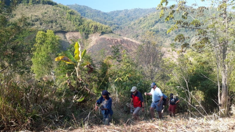 Trekking from Bamboo Nest to Ban I-Ko Nam Tok village