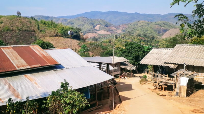 Lahu village of Ban Cha Cho