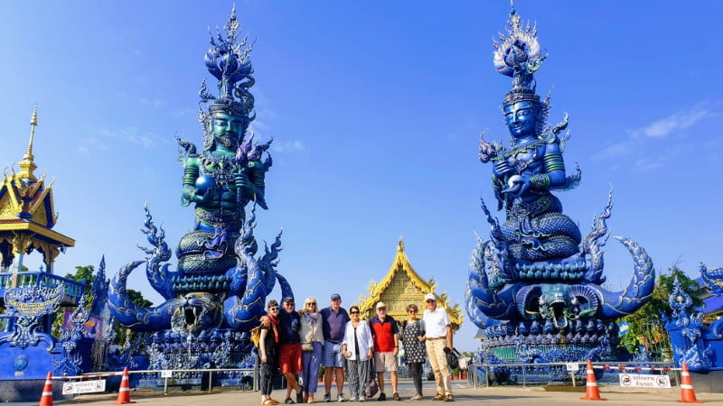 Entrance to Blue Temple (Wat Rong Seua Ten)