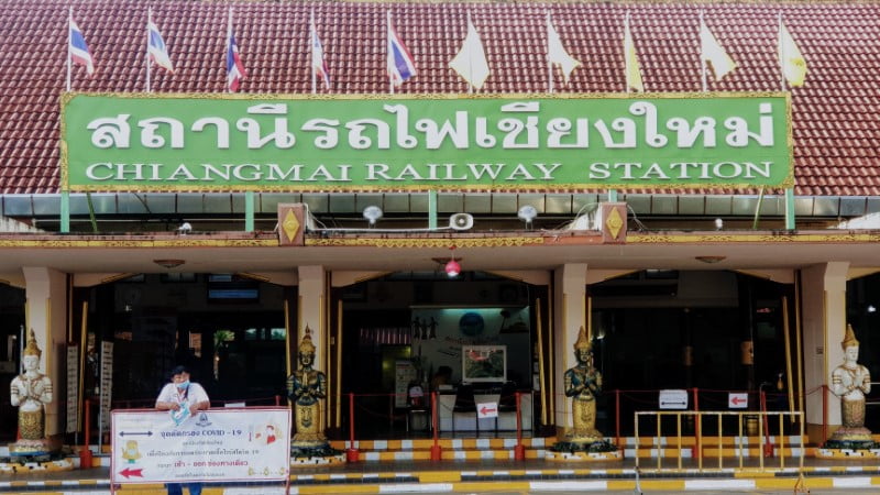 Main entrance of Chiang Mai Train Station