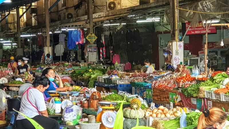 Fresh markets in Mae Hong Son City