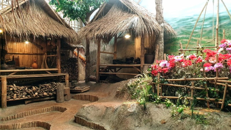 Replica of opium village at House of Opium museum