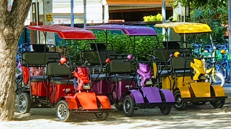 Golf Carts at Sukhothai Historical Park