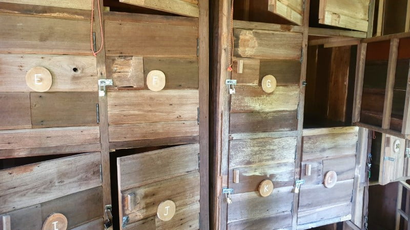 Lockers at Elephant EcoValley