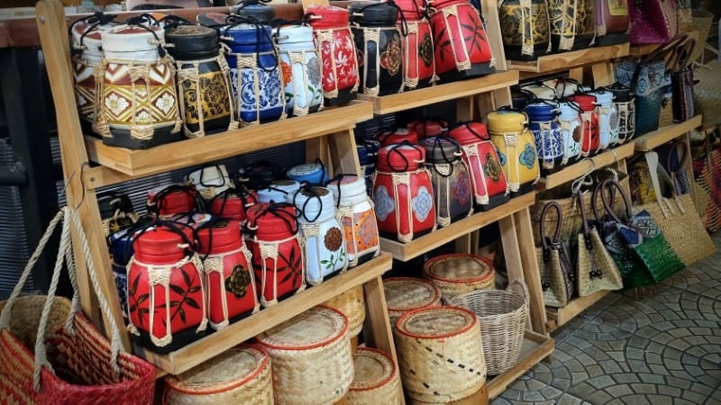 Baskets in Warorot Market